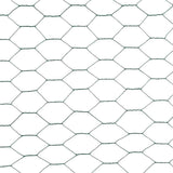 Chicken Wire Fence Steel with PVC Coating 25x1.2 m Green