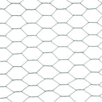 Chicken Wire Fence Steel with PVC Coating 25x1.2 m Green