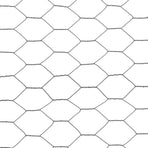 Chicken Wire Fence Steel with PVC Coating 25x1 m Grey