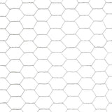 Chicken Wire Fence Galvanised Steel 25x1.5 m Silver