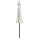 Garden Parasol with Aluminium Pole Sand 270x144 cm Half - 45-Degree Angle