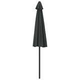 Garden Parasol with Aluminium Pole Anthracite 270x144 cm Half - 45-Degree Angle