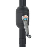 Garden Parasol with Aluminium Pole Taupe 270x144 cm Half - Close-Up Angle