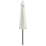 Garden Parasol with Aluminium Pole Sand 300x155 cm Half - 45-Degree Angle