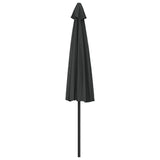 Garden Parasol with Aluminium Pole Anthracite 300x155 cm Half - 45-Degree Angle