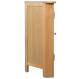 Corner Cabinet 80x33.5x78 cm Solid Oak Wood - Side View