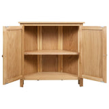 Corner Cabinet 80x33.5x78 cm Solid Oak Wood - 45-Degree Angle