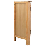 Corner Cabinet 59x45x80 cm Solid Oak Wood - Side View