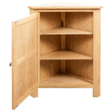 Corner Cabinet 59x45x80 cm Solid Oak Wood - Top-Down View