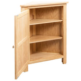 Corner Cabinet 59x45x80 cm Solid Oak Wood - 45-Degree Angle
