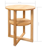 Side Table 40x50 cm Solid Oak Wood - Extra Image