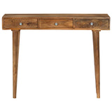 Console Table Solid Mango Wood 102x30x79 cm - Front View