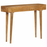 Console Table Solid Mango Wood 102x30x79 cm - Top-Down View