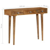 Console Table Solid Mango Wood 102x30x79 cm - Low Angle