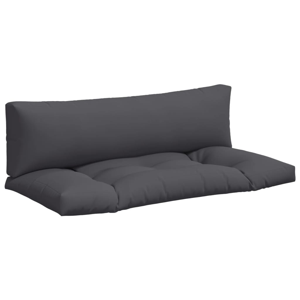 Pallet Cushions 2 pcs Grey Fabric