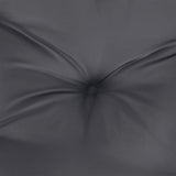 Pallet Cushions 2 pcs Grey Fabric - Close-Up Angle