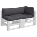 Pallet Cushions 3 pcs Grey Fabric