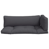 Pallet Cushions 3 pcs Grey Fabric
