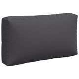 Pallet Cushions 3 pcs Grey Fabric - Rear View