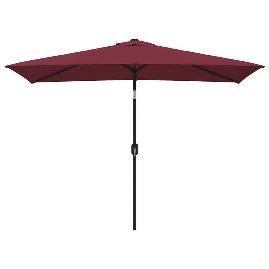 Garden Parasol with Metal Pole 300x200 cm Bordeaux Red