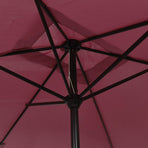 Garden Parasol with Metal Pole 300x200 cm Bordeaux Red
