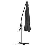 Cantilever Garden Parasol with Steel Pole 350 cm Anthracite