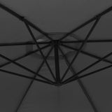 Cantilever Garden Parasol with Aluminium Pole 350 cm Anthracite