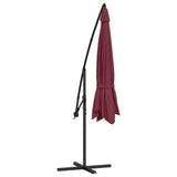 Cantilever Garden Parasol with Aluminium Pole 350 cm Bordeaux Red
