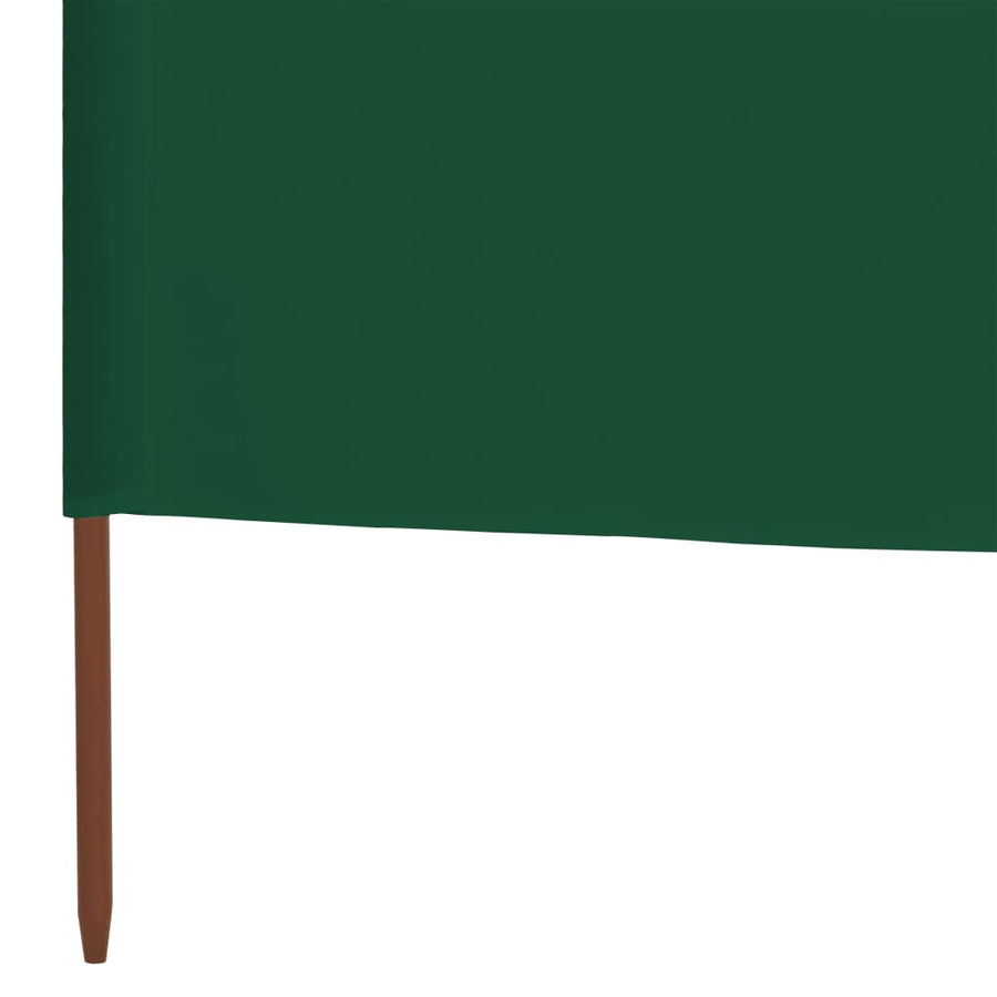3-panel Wind Screen Fabric 400x120 cm Green