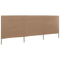 3-panel Wind Screen Fabric 400x120 cm Taupe