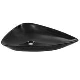 Basin Ceramic Black Triangle 645x455x115 mm - Front View