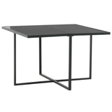 5 Piece Outdoor Dining Set with Cushions Poly Rattan Black - 45-Degree Angle