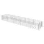 Gabion Raised Bed Galvanised Steel 450x90x50 cm