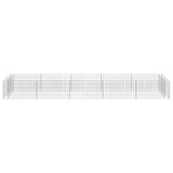 Gabion Raised Bed Galvanised Steel 450x90x50 cm - 45-Degree Angle