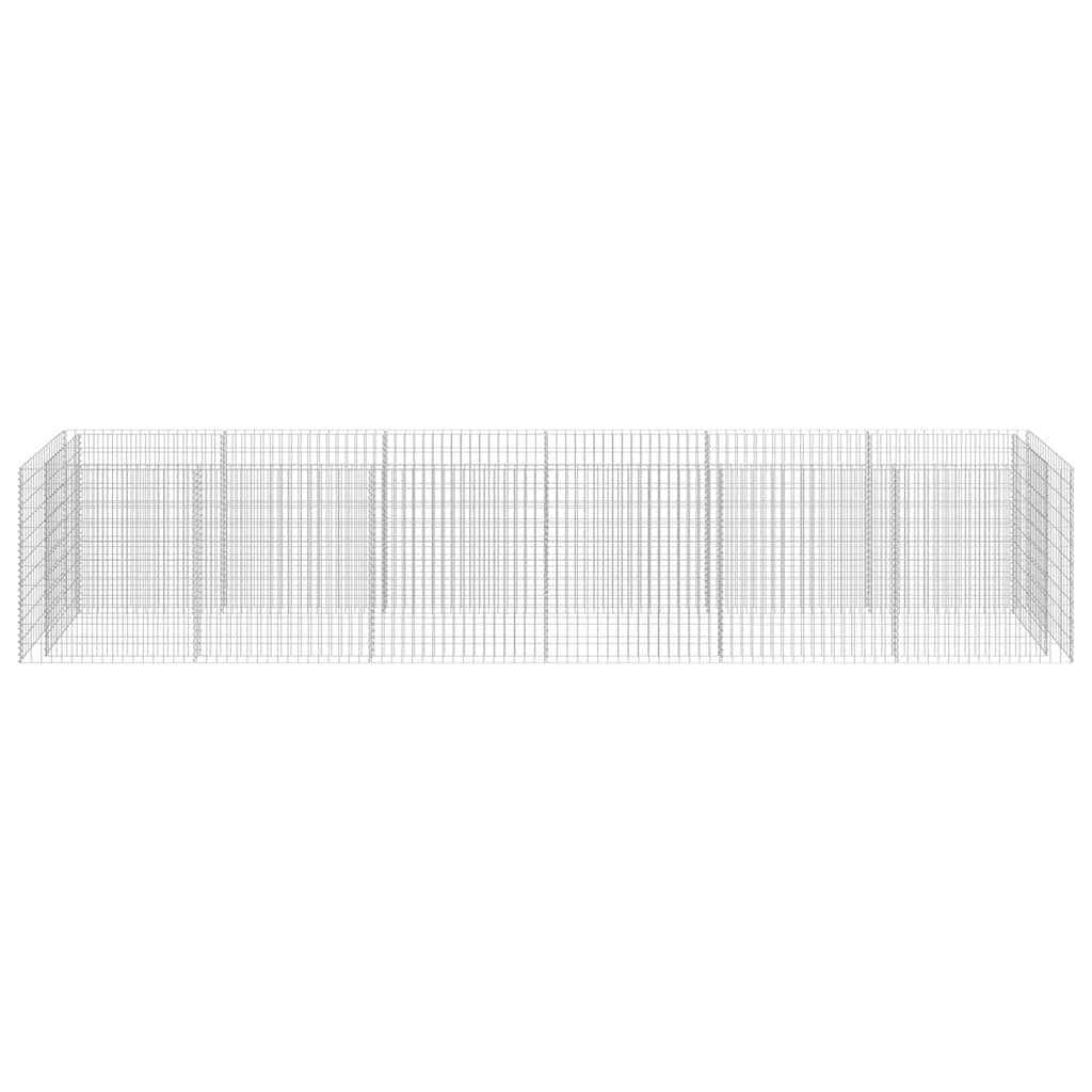 Gabion Raised Bed Galvanised Steel 540x90x100 cm