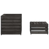 Gabion Raised Bed Galvanised Steel 540x90x100 cm - Rear View