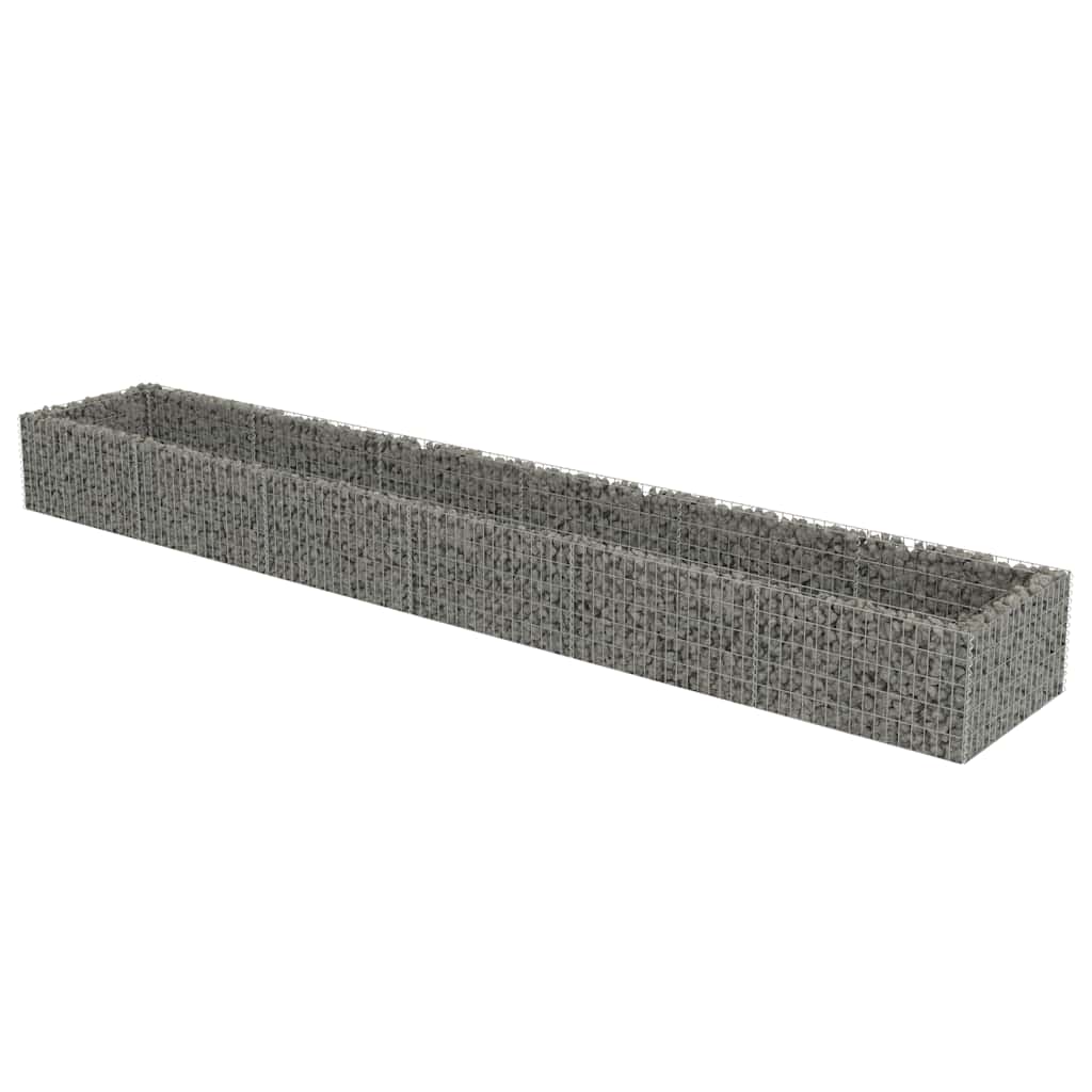 Gabion Raised Bed Galvanised Steel 540x90x50 cm