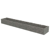 Gabion Raised Bed Galvanised Steel 540x90x50 cm - Front View