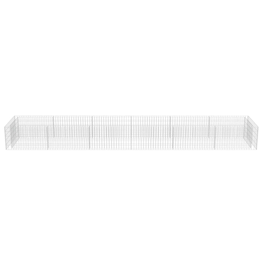Gabion Raised Bed Galvanised Steel 540x90x50 cm
