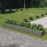 Gabion Raised Bed Galvanised Steel 540x90x50 cm