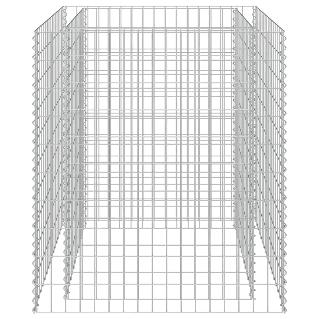 Gabion Raised Bed Galvanised Steel 90x90x100 cm