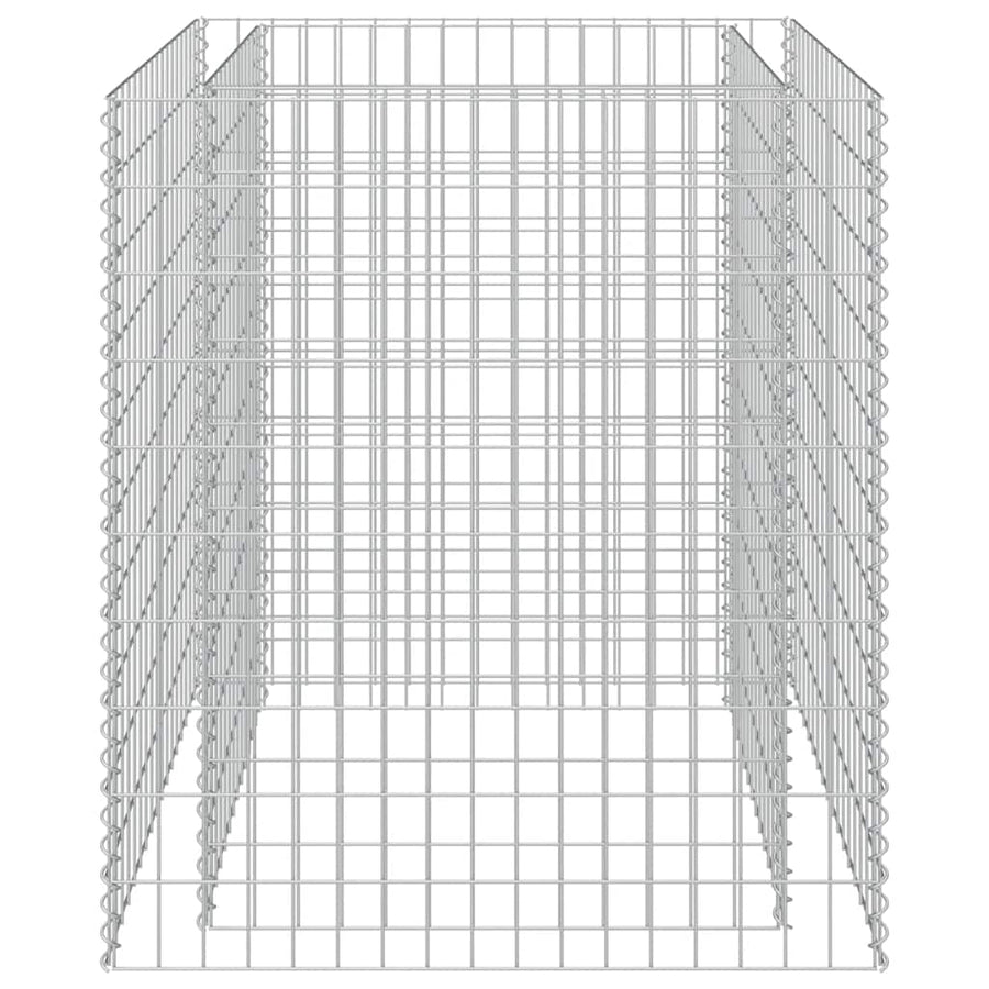 Gabion Raised Bed Galvanised Steel 90x90x100 cm