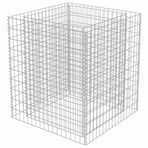 Gabion Raised Bed Galvanised Steel 90x90x100 cm