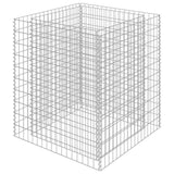 Gabion Raised Bed Galvanised Steel 90x90x100 cm - 45-Degree Angle