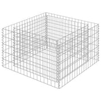 Gabion Raised Bed Galvanised Steel 90x90x50 cm