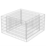 Gabion Raised Bed Galvanised Steel 90x90x50 cm