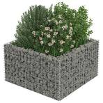 Gabion Raised Bed Galvanised Steel 90x90x50 cm