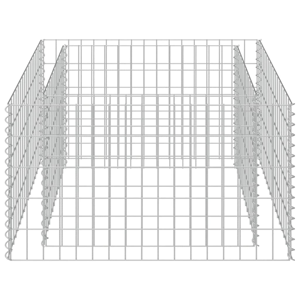 Gabion Raised Bed Galvanised Steel 90x90x50 cm