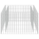 Gabion Raised Bed Galvanised Steel 90x90x50 cm