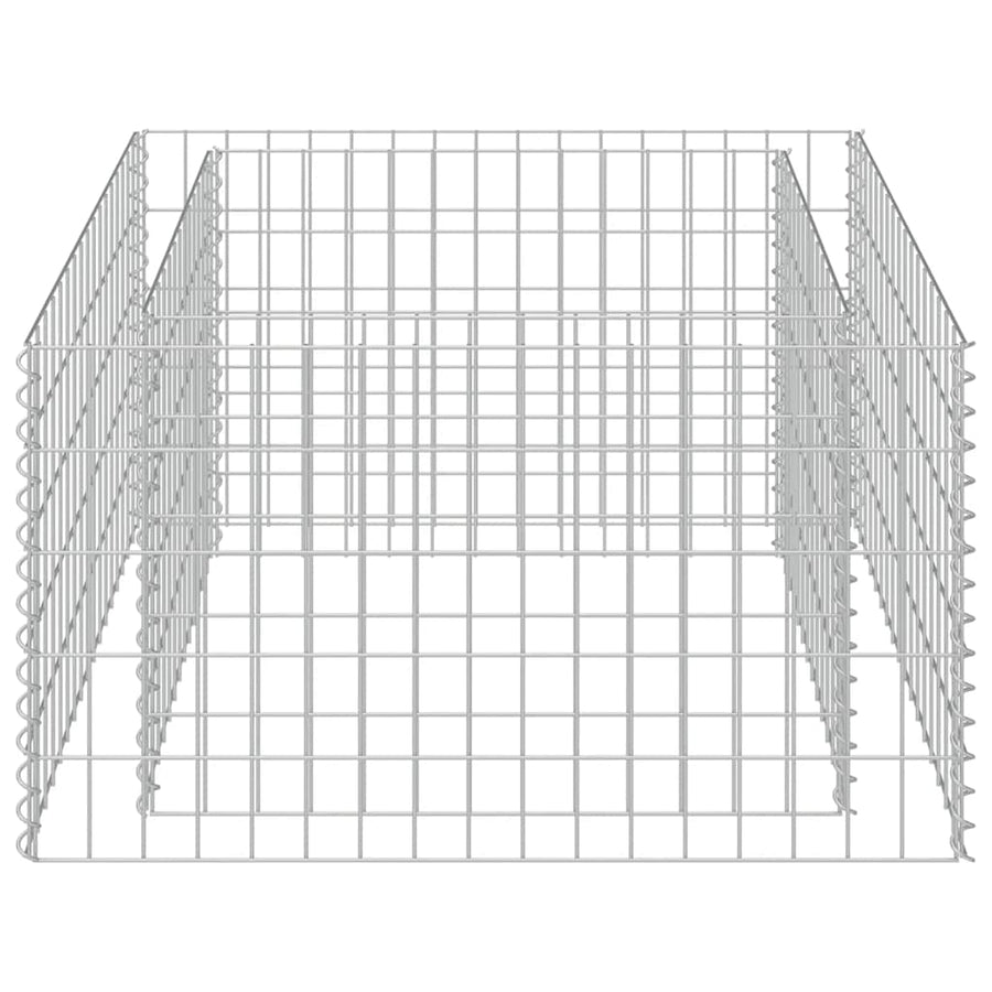 Gabion Raised Bed Galvanised Steel 90x90x50 cm